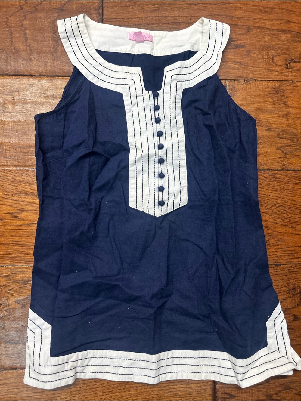 Lilly Pulitzer cissy sleeveless linen and cotton tunic shirt